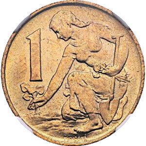 1 Koruna 1980, NGC MS 66.