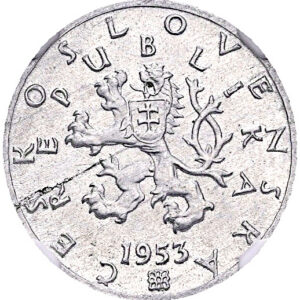 50 Haléř 1953, NGC MS 64