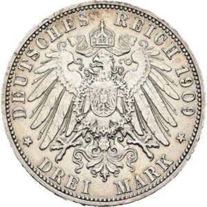 3 Marka 1909, Anhalt.