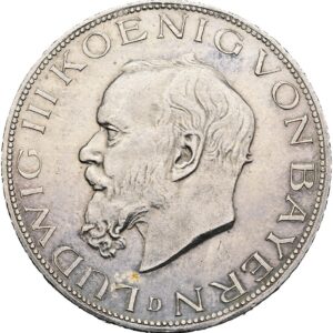 5 Marka 1914 D, Ludwig III. von Bayern