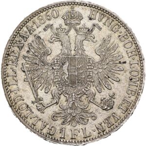 Zlatník 1860 A, Vídeň, František Josef I. var. s tečkou za REX