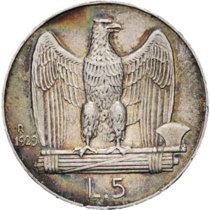 5 Lira 1929, Viktor Emanuel III.