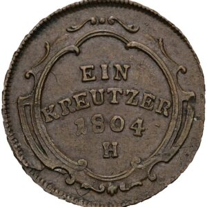 1 Krejcar 1804, Günzburg, František II.