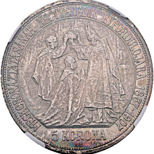 5 Koruna 1907 K.B., Kremnica, NGC MS 64