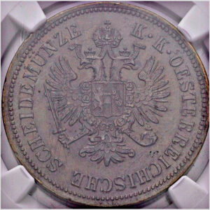 4 Krejcar 1861 A, NGC MS 63 BN, František Josef I.