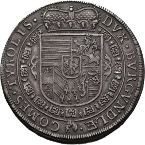 1/2 Tolar 1654, Hall, arc. Ferdinand Karel